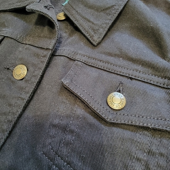 Lauren Ralph Lauren Black Jean Jacket. - Picture 4 of 7